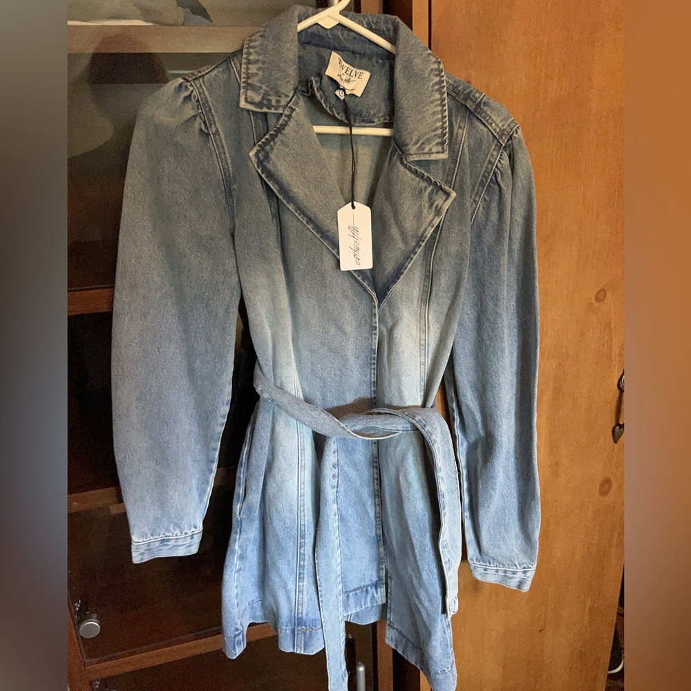 Twelve by on twelfth denim wrap dress